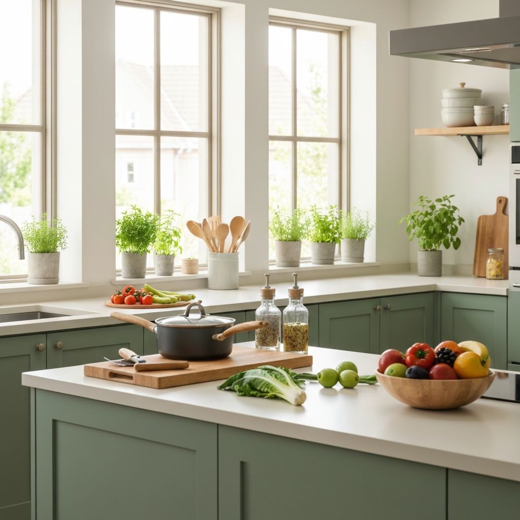 Home kitchen and living space